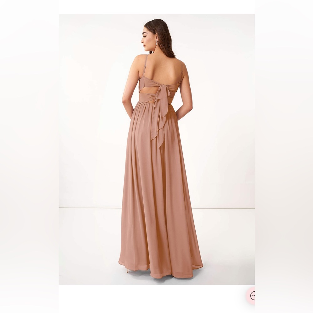 Azazie Zeya A2 Champagne Rose Dress